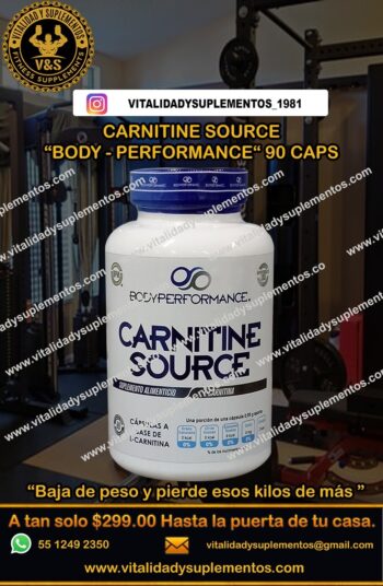 Carnitine Source Body-Performance 90 Caps.